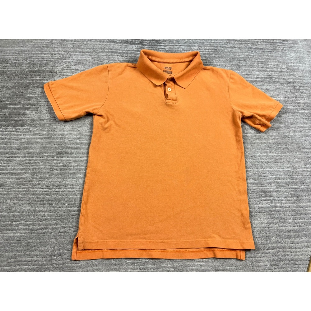 Cherokee Polo Shirt Boys L Orange Ultimate Polo Short Sleeve Pique Cotton Solid
